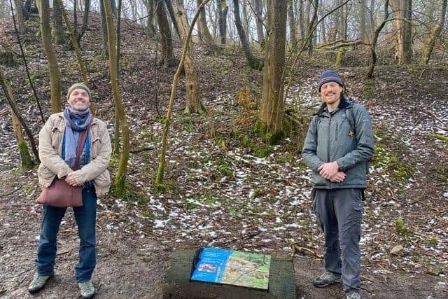 Frag Last, (left) and Will Ward (right), from the Stronger Roots project being organised by Buxton Civic Association