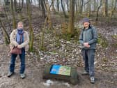 Frag Last, (left) and Will Ward (right), from the Stronger Roots project being organised by Buxton Civic Association