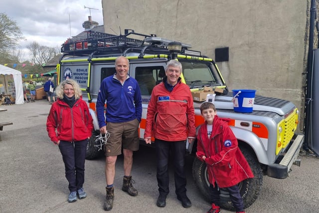 Volunteers from Edale Mountain Rescue Team at the Old Nag's Head beer festival. Photo submitted