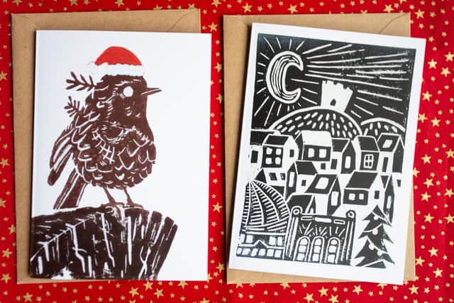 Some of the Christmas card designs