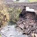 The Stretfield Road (B6049) at Brough has been closed to all traffic earlier today (June 17) to allow repairs to the retaining wall. (Photo: Derbyshire County Council)