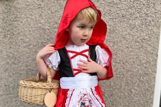 Niamh Selby posts: "Stella as Little Red Riding Hood."
