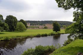 Chatsworth House on the banks of the River Derwent, is home to the Duke and Duchess of Devonshire.
