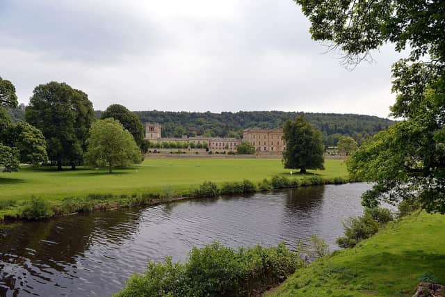 Chatsworth House on the banks of the River Derwent, is home to the Duke and Duchess of Devonshire.