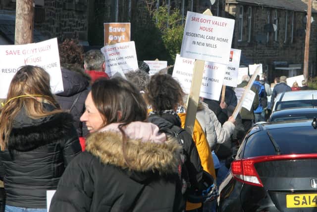 Hundreds joined the march against closure plans