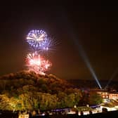 A magnificent offering from Nick Rhodes shows some of the fireworks from this year’s Matlock Bath illuminated boats event.