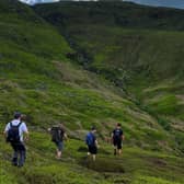 James Moon does monthly walks in the Peak District to help boost men's mental health