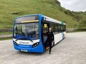 Andrew McCloy, chair of the Peak District National Park Authority with the Hope Valley Explorer