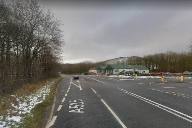 The accident took place on the A515 near Buxton (photo: Google).
