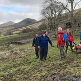 Edale Mountain Rescue were called out to two walkers with injured ankles within minutes of each other. Pic submitted