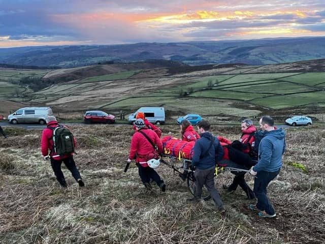 Edale Mountain Rescue Team were called by Derbyshire Police to attend to reports of a crashed paraglider at Cowper Stone end of Stanage on Saturday, February 24.