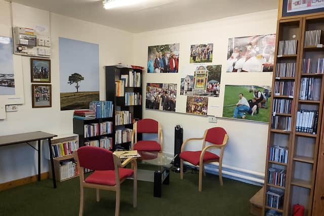 Inside the new community hub in Hartington.