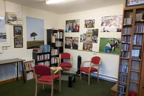 Inside the new community hub in Hartington.