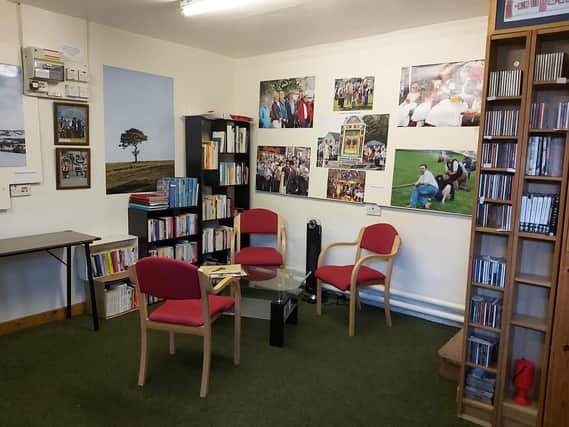 Inside the new community hub in Hartington.