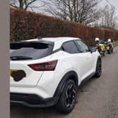 The driver of a Nissan Juke failed a roadside drug test in the Peak District and has been arrested at the scene.