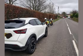 The driver of a Nissan Juke failed a roadside drug test in the Peak District and has been arrested at the scene.