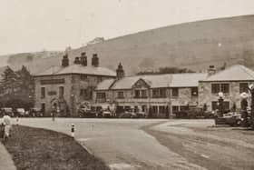 The Marquis Of Granby hotel in its heyday. Picture taken from Peak District National Park Authority planning document.