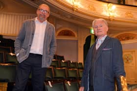 Charles Cusick Smith and Phil R Daniels who run Upstage Design who are doing the sets and costumes for A Little Night Music for the Buxton International Festival.
