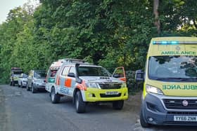 Edale Mountain Rescue Team were called to the Peak District to rescue climbers that had fallen. Credit: Edale Mountain Rescue Team.