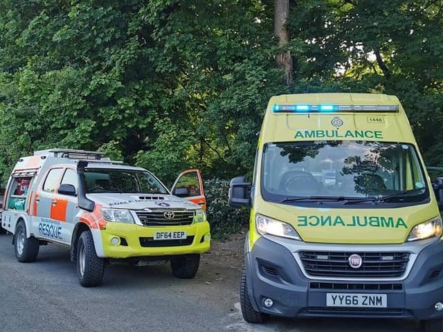 Edale Mountain Rescue Team were called to the Peak District to rescue climbers that had fallen. Credit: Edale Mountain Rescue Team.