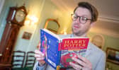 Jim Spencer at Hansons Auctioneers with the Harry Potter first edition.