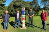 From left, club director David Higginbottom, Robert Largan MP, James Hornby of EMAS, and club captain Phil Goodwin.