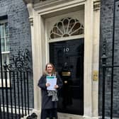 Derbyshire Dales MP Sarah Dines presented a petition with thousands of signatures to the office of the Prime Minister. (Photo: Contributed)