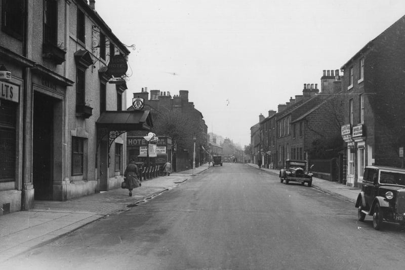 The High Street in Belper around 1930.