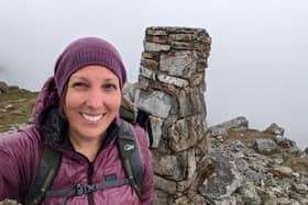 Laura Hazle reaches one of the 20 peaks in 20 days