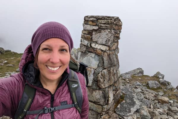 Laura Hazle reaches one of the 20 peaks in 20 days