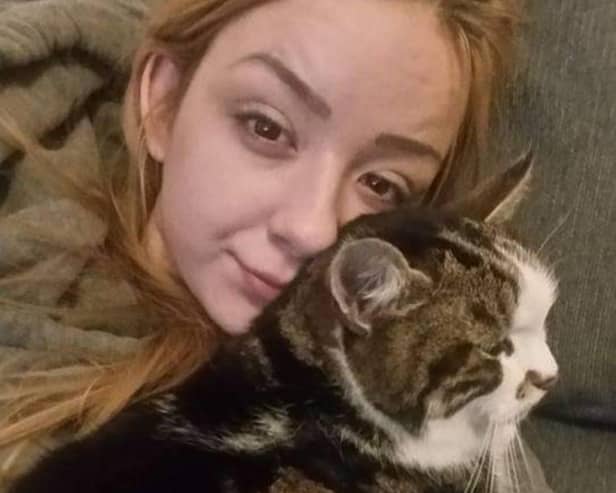 Maddy at one of her lowest ebbs while suffering with endometriosis and adenomyosis.