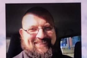The 47-year-old is white, about 5ft 9ins, of athletic build, wears glasses and has a bald head. He was last seen dressed all in black, with black and white trainers.