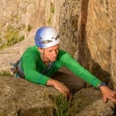 Climbing at Stanage Edge is a popular activity in Derbyshire. Photo by Lost Earth Adventures/Richard Goodey