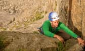 Climbing at Stanage Edge is a popular activity in Derbyshire. Photo by Lost Earth Adventures/Richard Goodey