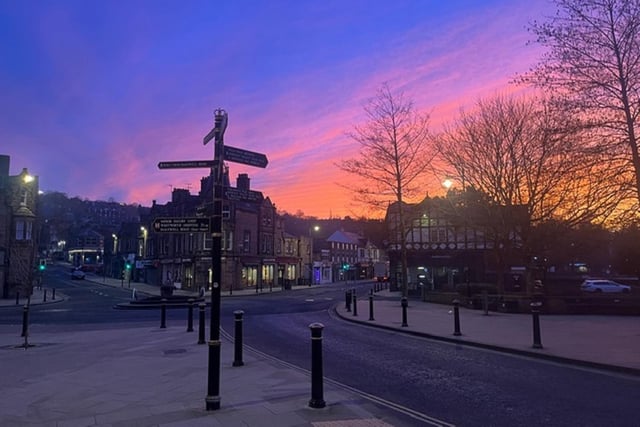 Here's another beautifully colourful Matlock sunrise, taken and sent in by Steven Greenhough.