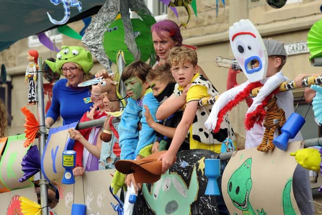 Buxton Carnival parade in 2019