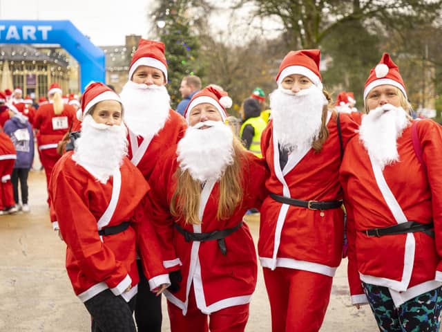 Runners look festive at last year's Jingle Jog. Photo Iain Klieve