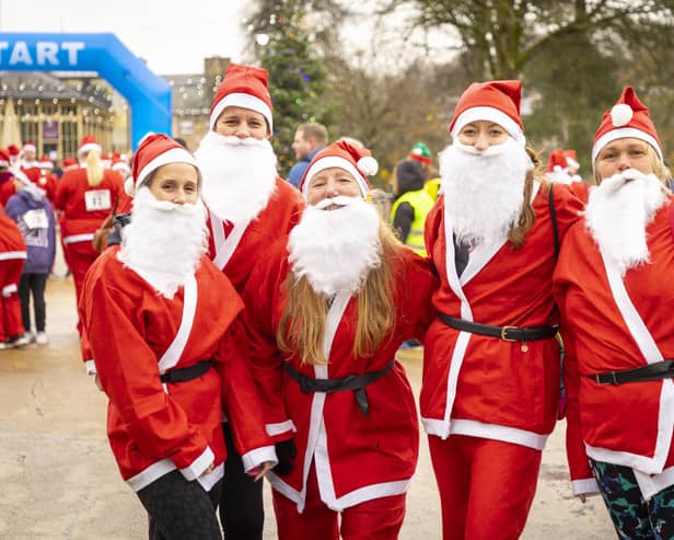 Runners look festive at last year's Jingle Jog. Photo Iain Klieve