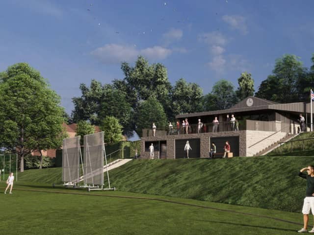 Plans for the new pavilion at Buxton Cricket Club.