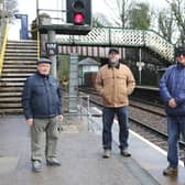 The friends of New Mills Stations are hoping to kick start their efforts after COVID. Pictured are members John Eaton, Phil Frodsham and Stuart Broome