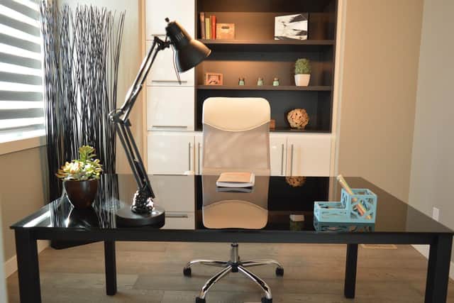 An office space in your home could add five percent to the value of it.