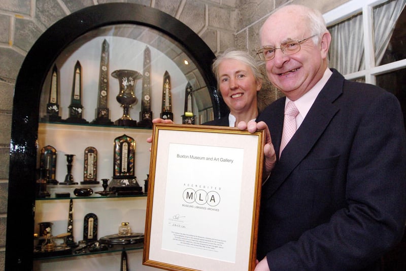 Buxton Museum gaining its MLA accreditation in 2006