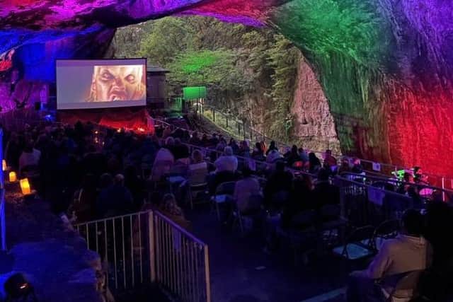 Win two tickets and a food and drink package to see a screening of your choice at The Village Screen pop up cinema experience at Peak Cavern. Pic submitted.
