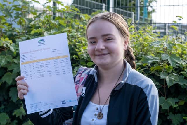 Hope Valley College student, Alice Blundell, who achieved all grade-9s in her GCSEs. Photo - id8 Photography
