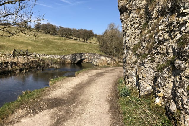 Here's a lovely spring scene, taken next to the River Bradford at Youlgreave by John Moss.