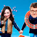 Joe Pasquale and Sarah Earnshaw in April in Paris which visits the Pomegranate Theatre, Chesterfield, in March 2021.