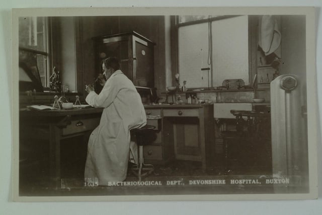 Bacteriological department at the Devonshire Royal Hospital. Photo DCC Buxton Museum