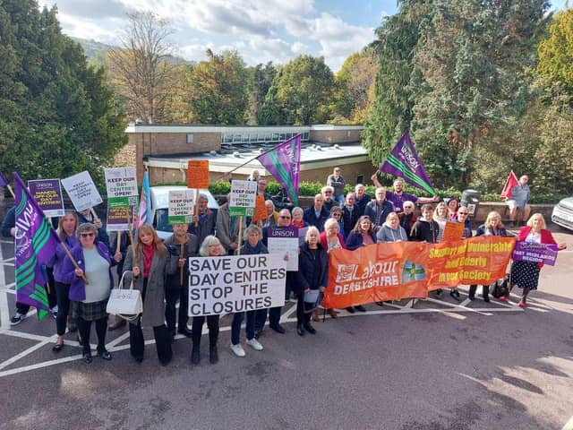 As dozens of campaigners picketed outside County Hall, in Matlock, on Thursday, October 13, Derbyshire County Council’s Cabinet agreed the phased closure of the following centres – Ashbourne and Wirksworth combined, Renishaw, Coal Aston and Newhall, as well as Whitemoor in Belper and Oxcroft Lane, Carter Lane and Whitwell in Bolsover district.
