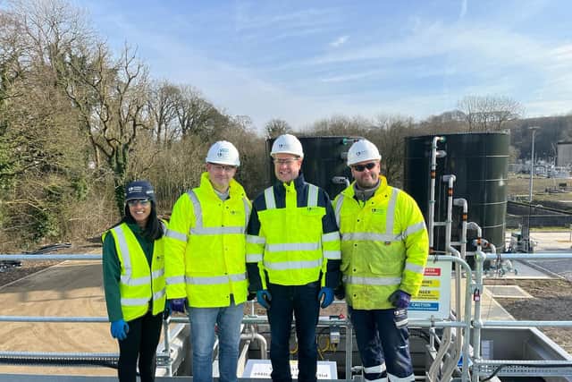 The MP recently visited the United Utilities Wastewater Treatment Works in Chapel.