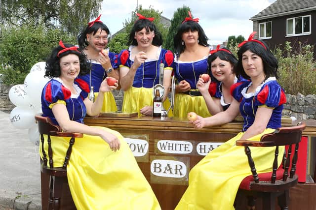 Bradwell carnival, the snow whites from the White Hart